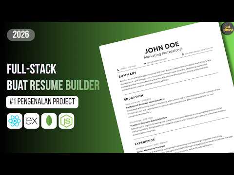 Tutorial MERN Resume App #1 | Pengenalan Project MERN Resume Builder