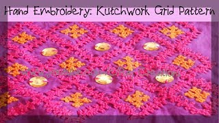 Hand Embroidery: Kutch Work Grid Pattern