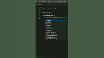 OTP generator using python....    #coding #trending @TechBlooms #python #authentication #security