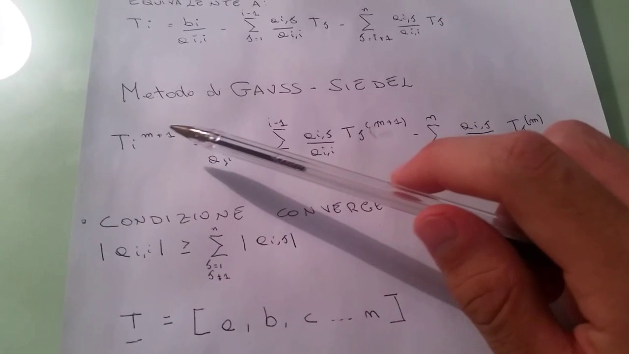 Metodo di Gauss - Seidel