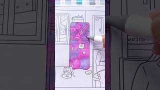 How to Make a Marble Pattern with Ohuhu Markers  #coloringbook