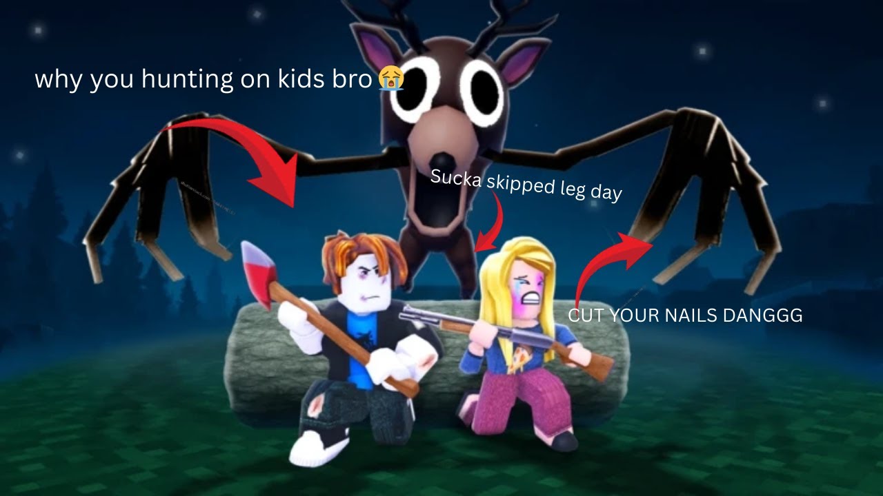 Jump scares, Screams, and these goofy wolves who won't hop off (99 nights in a forest)