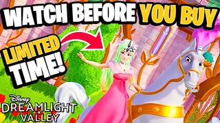 Best New Hairstyle In The Game? + Cinderella Horse Accessories! [Premium Shop] | Dreamlight Valley