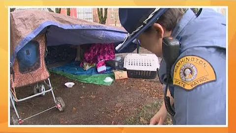 Washington State patrol takes on homeless encampme...