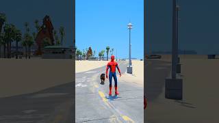 SPIDERMAN Gets a LAMBORGHINI Gift from Chop 😱🔥 | GTA 5 Funny Mod