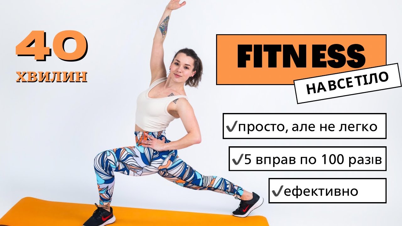 Тренування на все тіло 🔥 100 разів 5 базових вправ