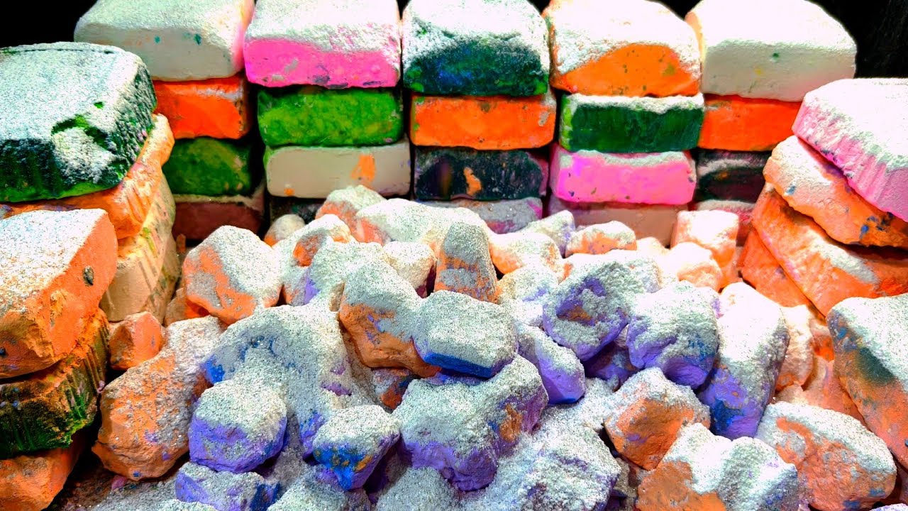 Gym chalk blocks, soft and fluffy,oddlysatisfying #asmr #satisfying 