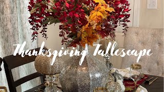 🍂Fall 2021 Thanksgiving Tablescape🍂 #rustic #glam #falldecor #homegoods #burlington #tjmaxx #ross