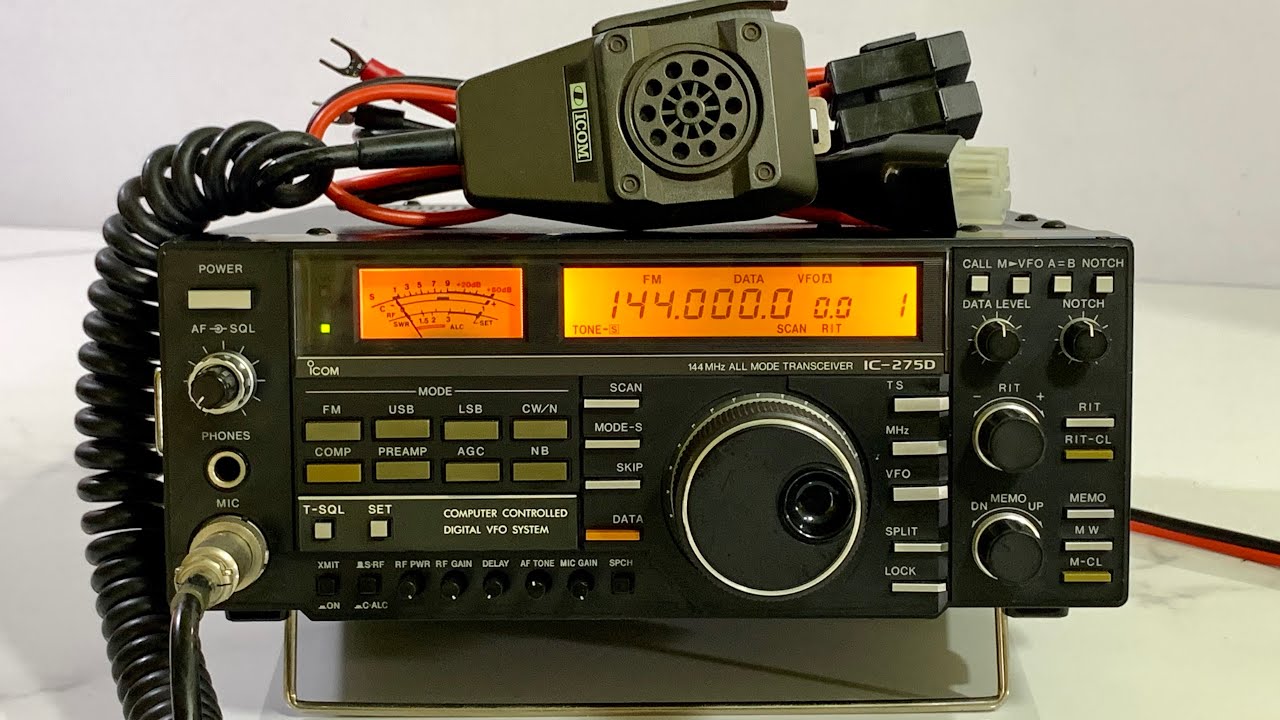 💥iCom IC-275D VHF 100W + DC + Mic💥 - YouTube