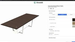 3D Conference Table Example - Threekit