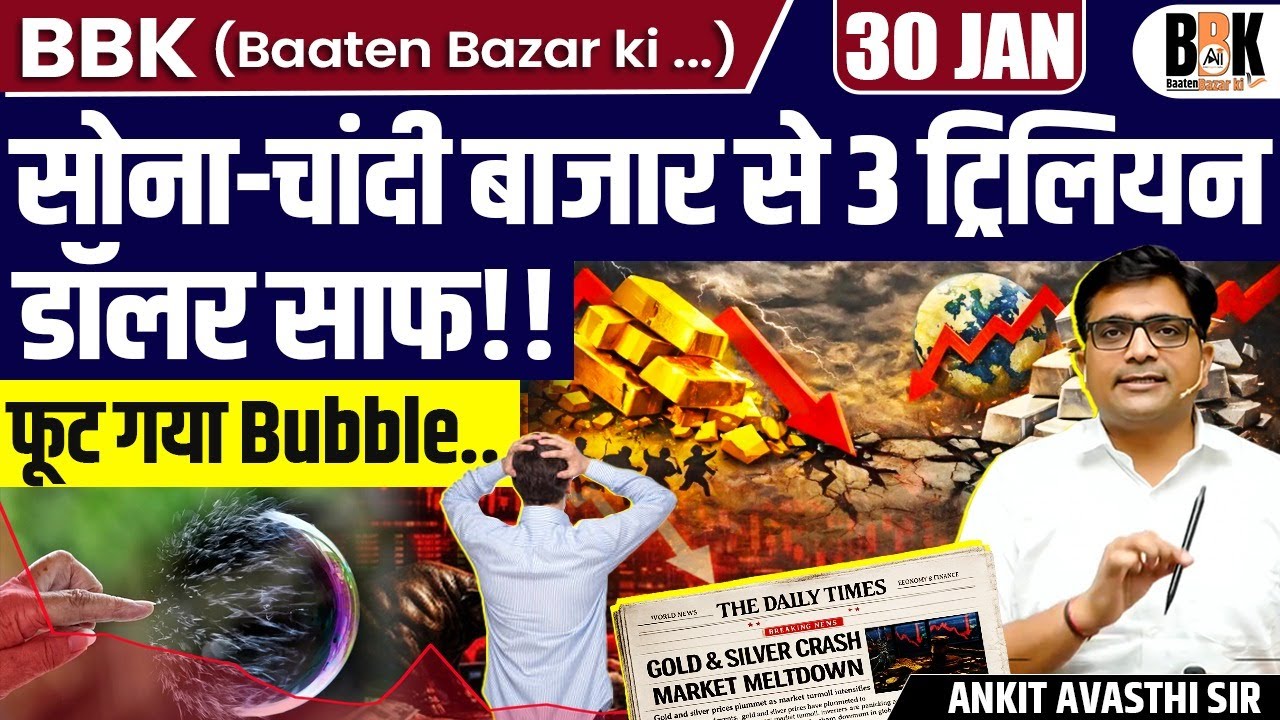 $3 Trillion Vanished from Gold–Silver Market! Manipulation or Reality? Price Drop Truth By Ankit Sir