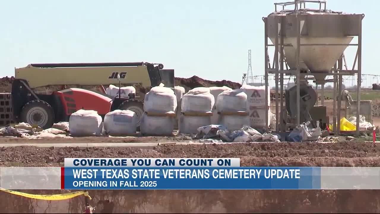 Progress being made at West Texas State Veterans Cemetery