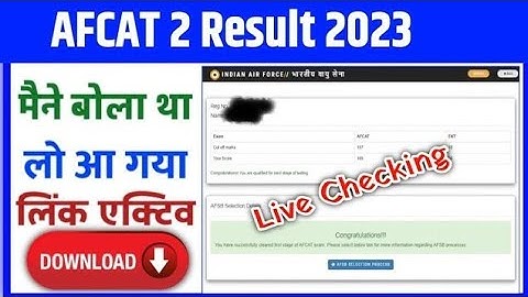 AFCAT 2 2023 Result Update!! | Final Date for Result | High Cutoff