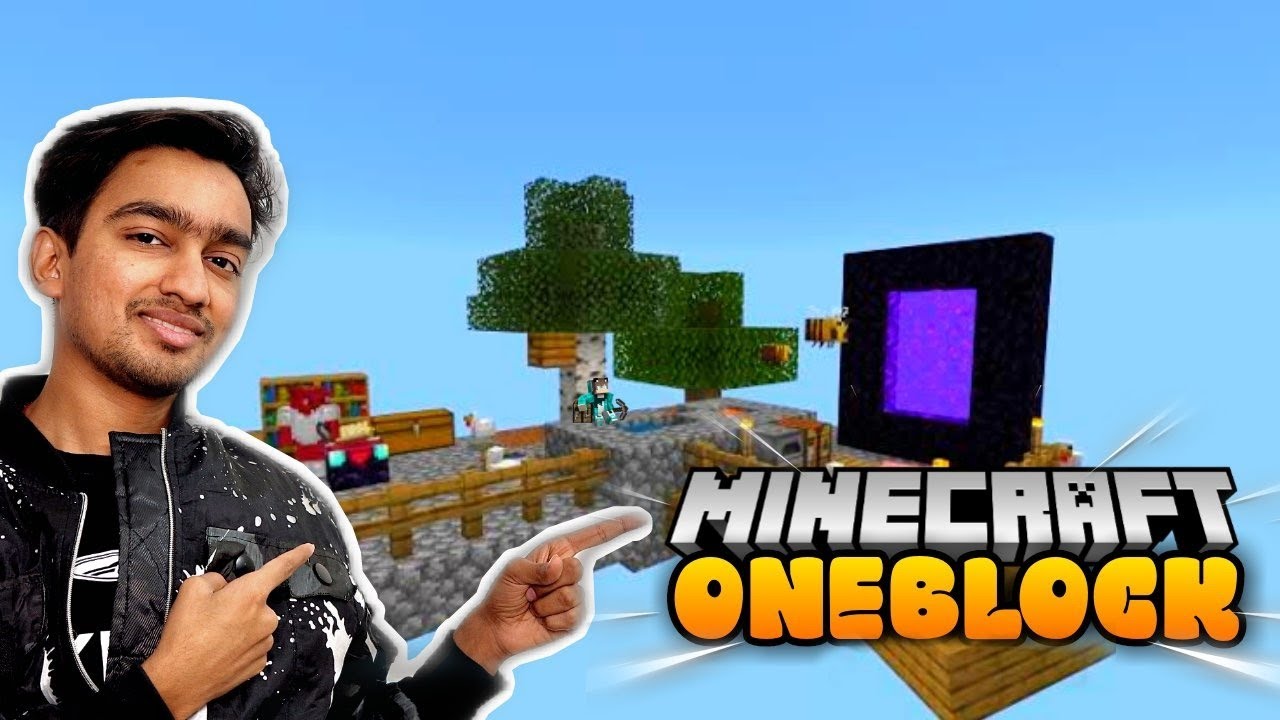 Mining Nether From Overworld Minecraft One Block Shivam Aggarwal