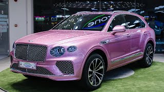 Pink Bentley Bentayga 2021 in Qatar at Ozone