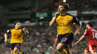 Arshavin Scored 4 Goals At Anfield Liverpool 4-4 Arsenal
