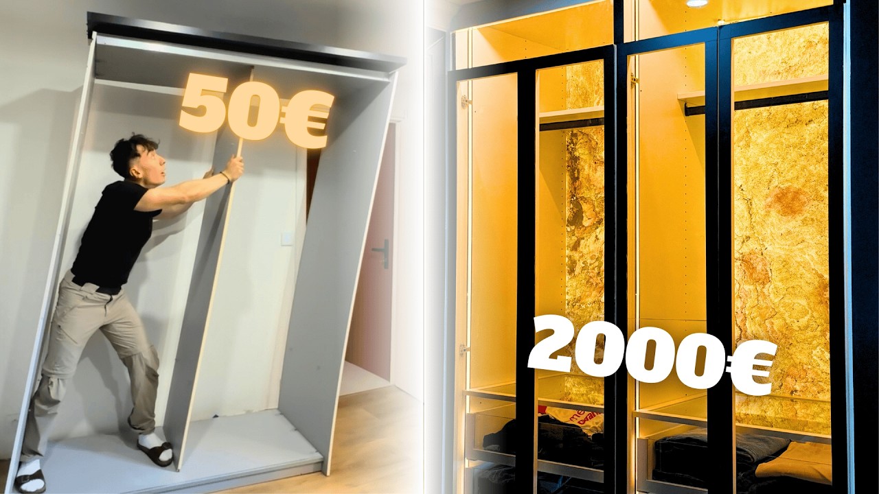 JE CREE UN DRESSING AVEC DE LA FEUILLE DE PIERRE TRANSLUCIDE !