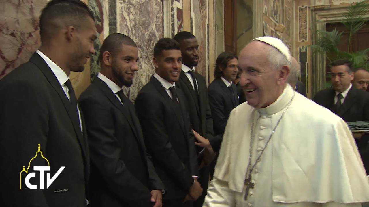 Udienza squadre di calcio Roma e San Lorenzo 02-09-2016 papa francesco wikipedia