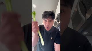 Playing the Celery like a Violin! #shorts