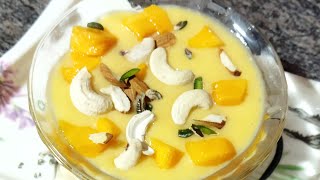 mango phirni recipe|homemade phirni recipe|मैंगो फिरनी रेसिपी|आम की फिरनी बनाने की रेसिपी|