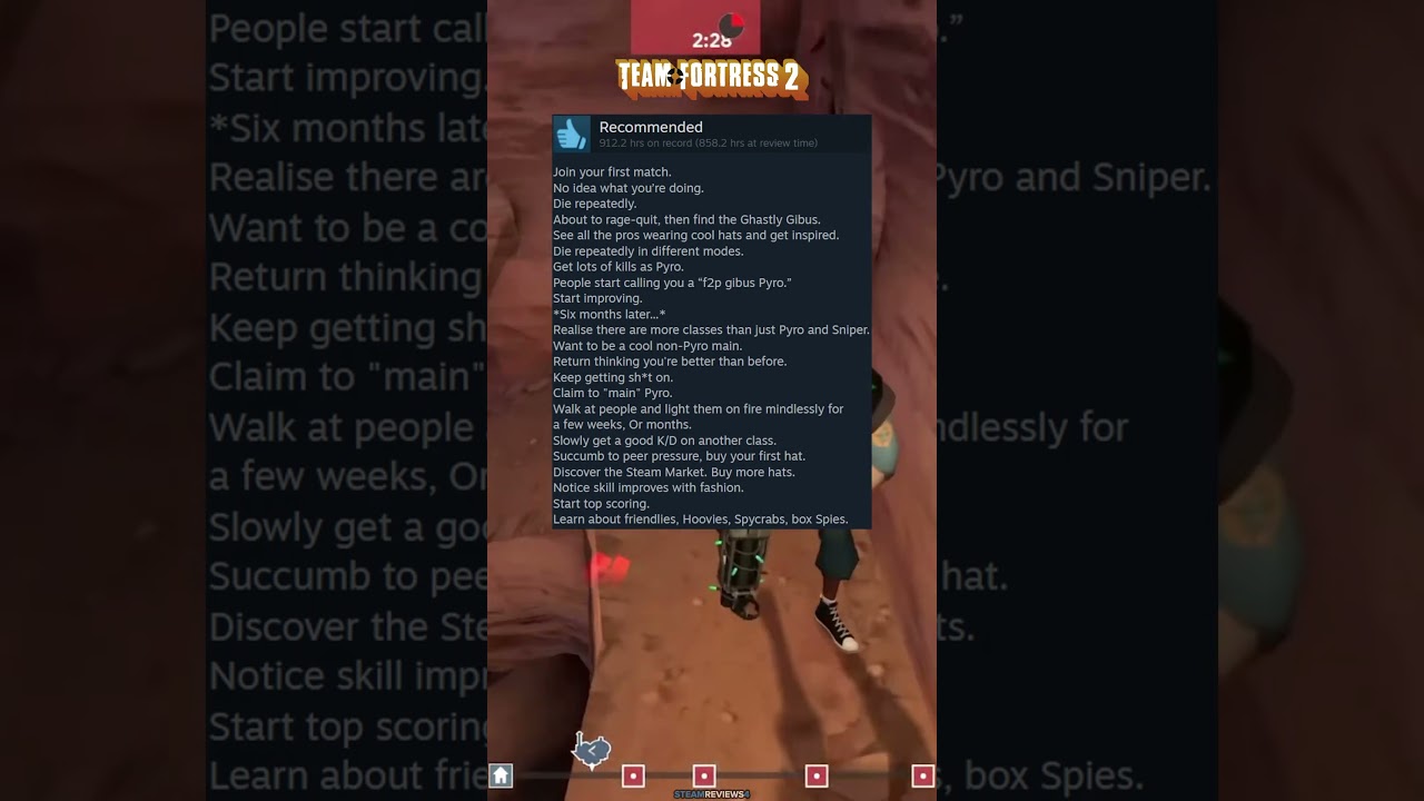 TF2 players roasting the game 💀 #teamfortress2 #review #shorts
