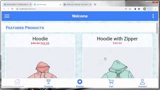 Create Woocommerce App using IMABuildeRz v3