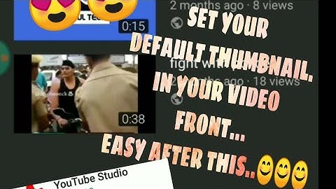 HOW TO SET DEFAULT THUMBNAIL IN YOU VIDEOS VERY EASILY | SOUL TECH