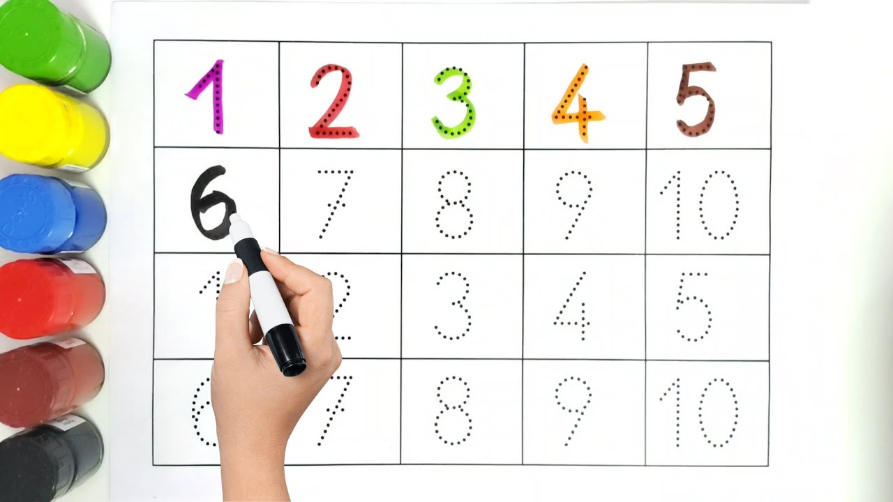 Числа от 1 до 10 | Счёт для детей от 1 до 10 | Развивающее видео для малышей и дошкольников 