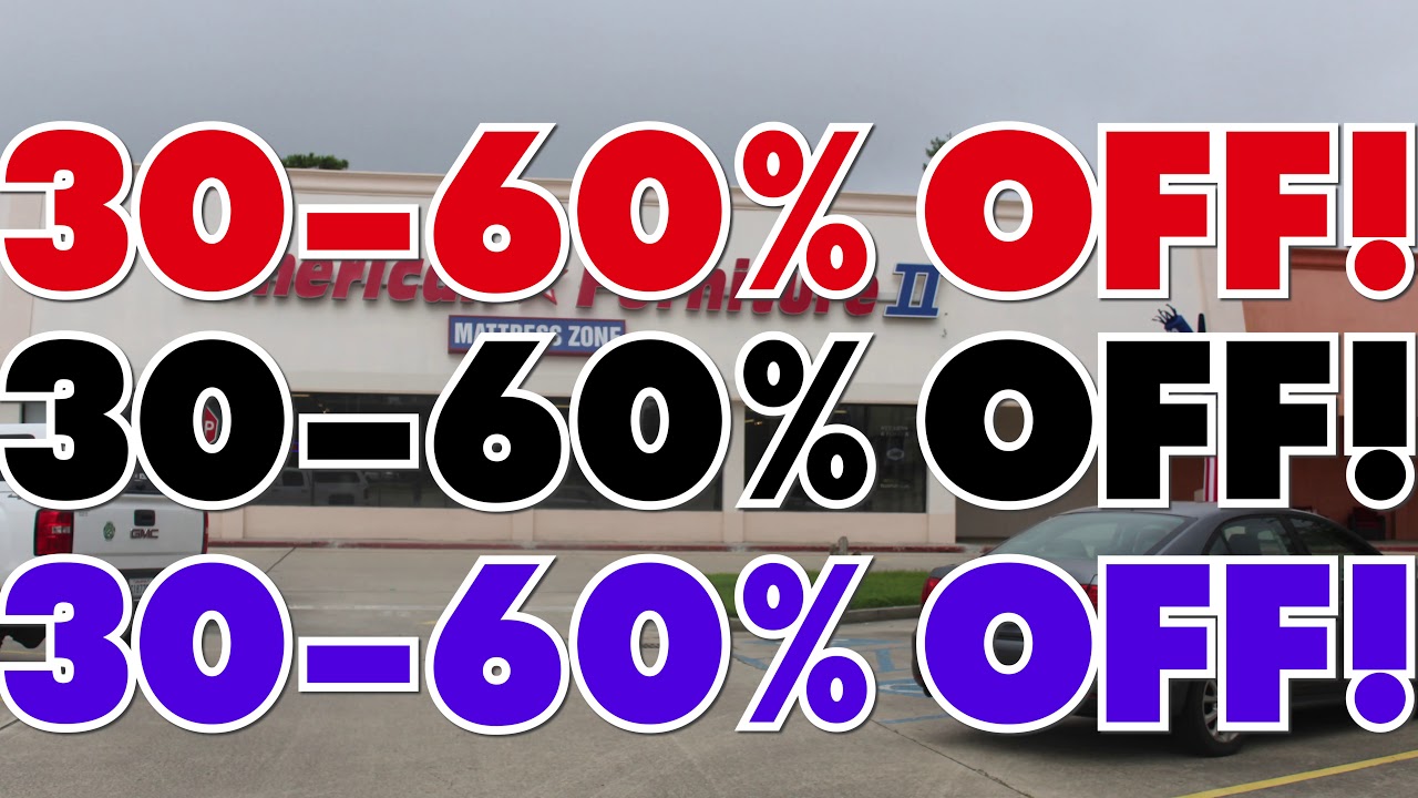 AMERICAN FURNITURE SLIDELL BLACK FRIDAY 1 YouTube