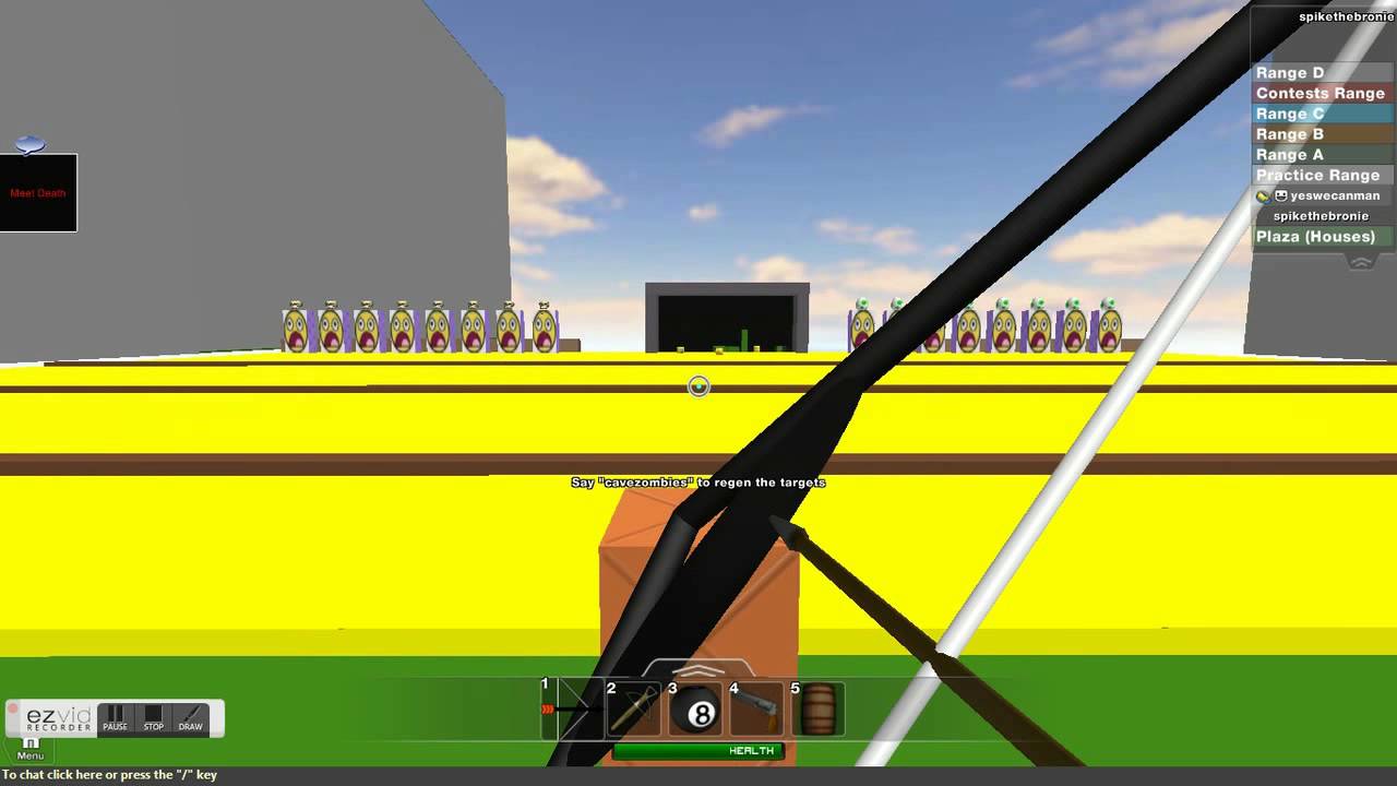 archery range roblox YouTube