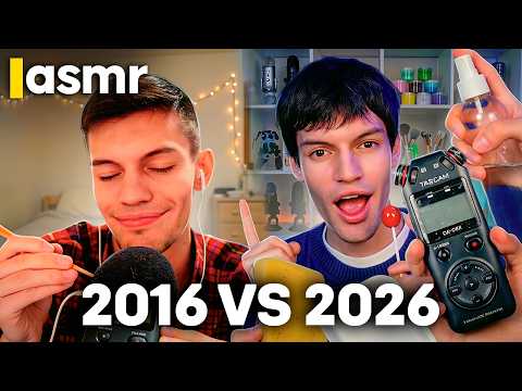 ASMR para DORMIR Profundo: 2016 vs 2026 (Sonidos de Agua, Tapping y Comida)