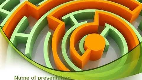 Labyrinth Solution PowerPoint Template by PoweredTemplate.com