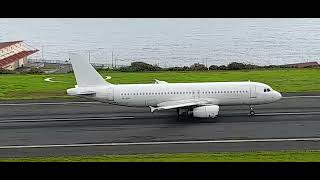 A320 SmartLynx takeoff at Madeira International Airport