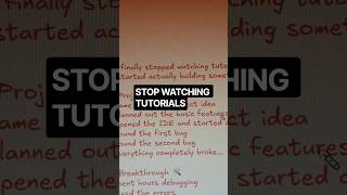 I Stopped Watching Tutorials… Here’s What Happened | Day 8