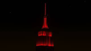 Virtual Empire State Building Lights Up for Halloween