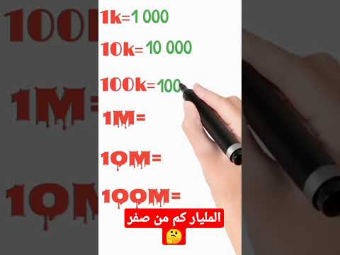 المليار كم من صفر  