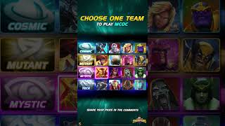 Choose your Marvel team | Marvel Contest of Champions
