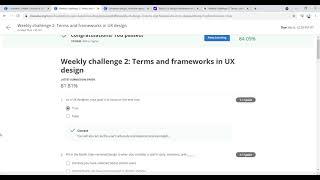 Weekly challenge 2  Terms and frameworks in UX design   Coursera screenshot 3