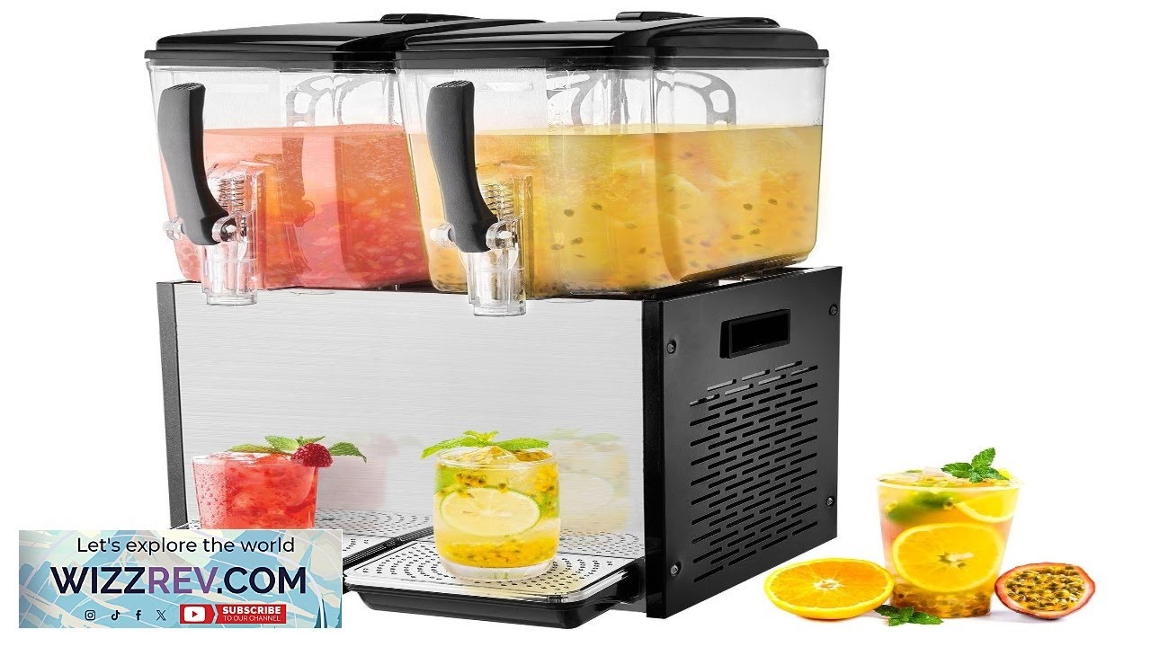 VEVOR Commercial Beverage Dispenser 12L x 2 Tanks Cold Juice Ice Drink Review