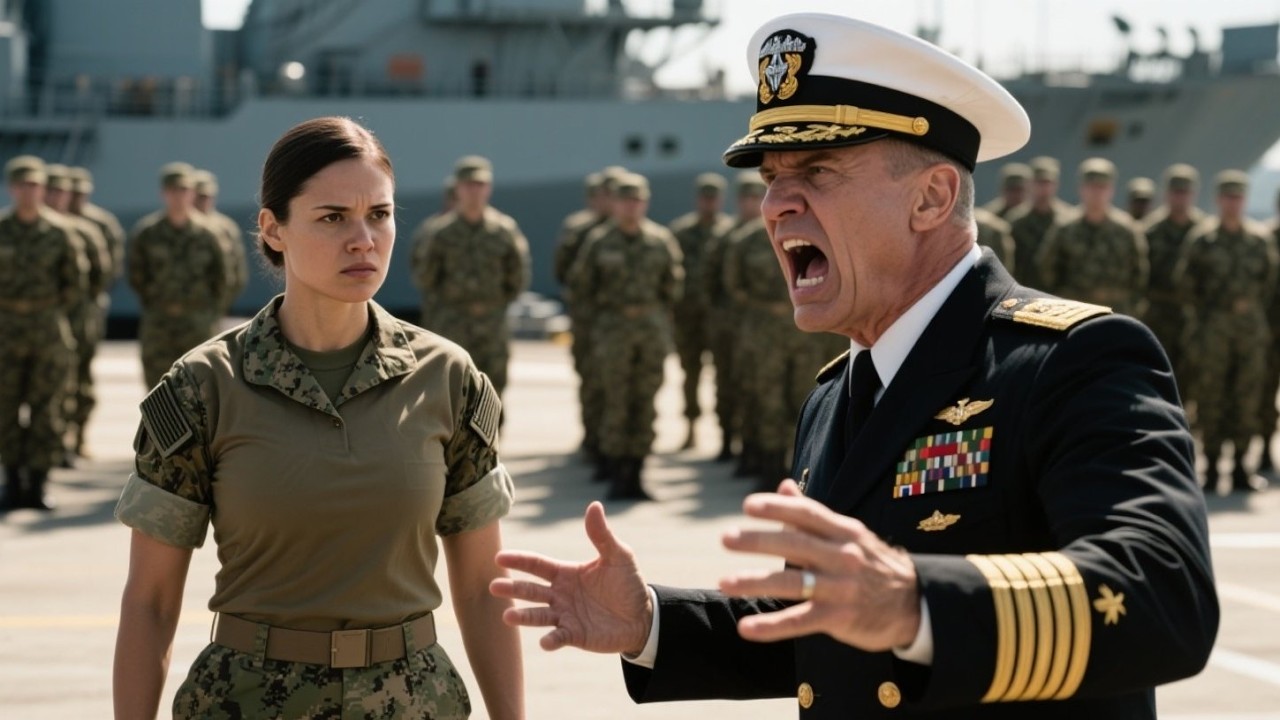 “Show Some Respect The Admiral Humiliated Her Publicly — Unaware She Was a Legendary SEAL Operative