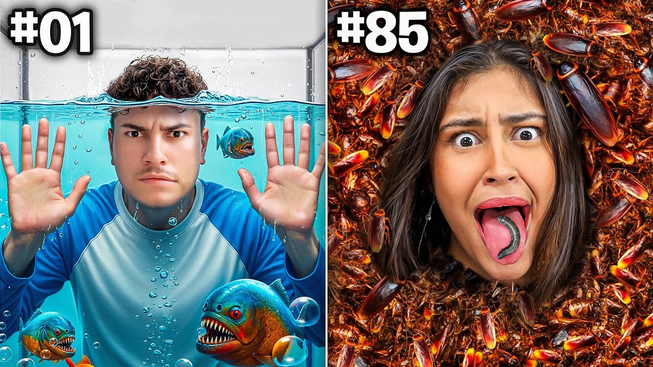 1000 DESAFIOS IMPOSSÍVEIS em 24 HORAS!