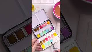 Swatching Pastel Dreams Watercolor Confections Palette w Melanie B • 12 Pan Palettes 4 Practice Pros