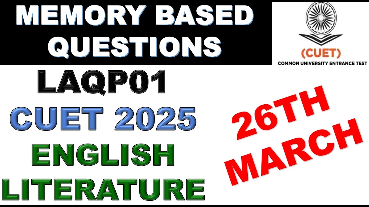 CUET Question paper Analysis 26 March 2025 Memory Based - YouTube