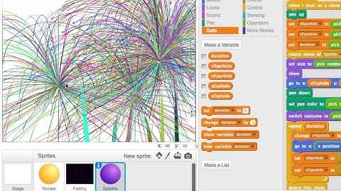 Lập Trình SCRATCH #15D : Hoạt hình pháo bông (II)