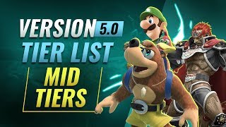 Smash Ultimate Version 5.0 Tier List - Mid Tier Characters