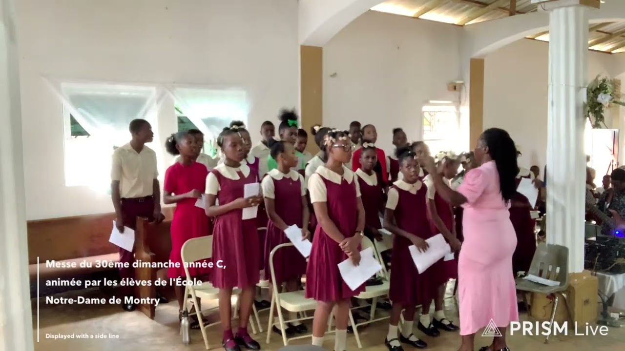 Messe du 30ème dimanche année C, animée par les élèves de l'École Notre-Dame de Montry