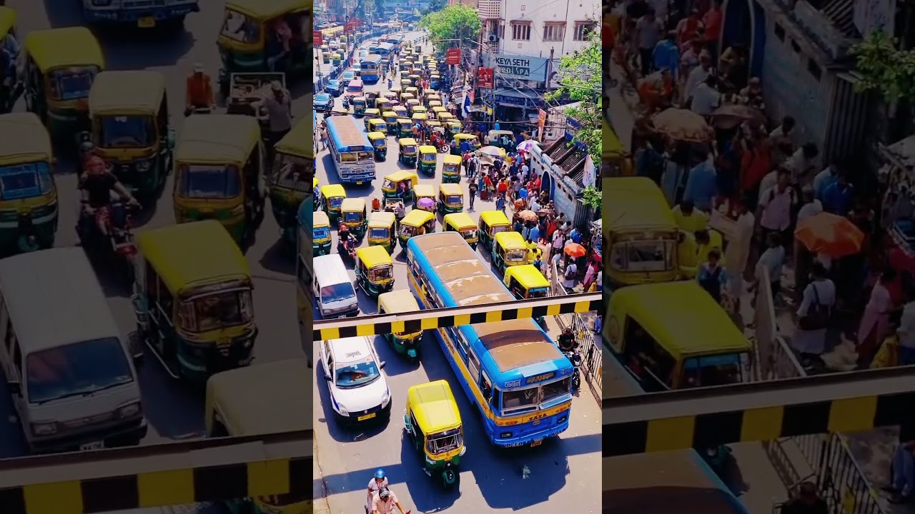 Kolkata Traffic in bidhannagar road|| Kolkata road traffic|| vlogs|| travel vlog
