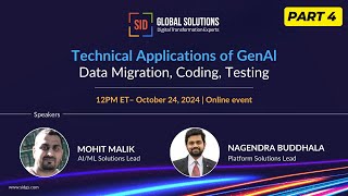 GEN AI Webinar -Data Migration, Development and Integration - Part 4