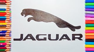 HOW TO DRAW THE JAGUAR LOGO 😍💯"CARS BRANDS LOGO DRAWING SERIES #19