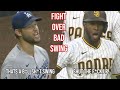 Kershaw and Profar chat about catchers interference, a breakdown